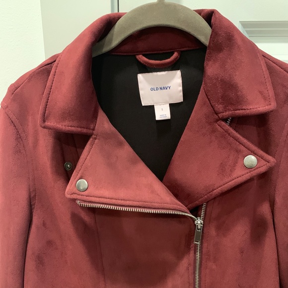 NWOT! OLD NAVY - burgundy faux suede jacket, size S, in perfect condition - Picture 5 of 7